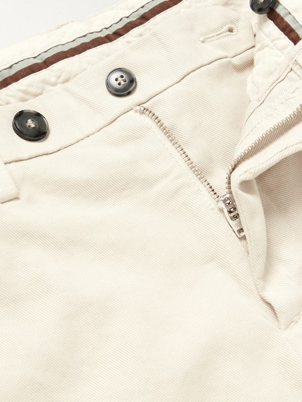 Slim-Fit Straight-Leg Garment-Dyed Stretch-Cotton Twill Chinos - E1 Slim-Fit Straight-Leg Garment-Dyed Stretch-Cotton Twill Chinos - E1