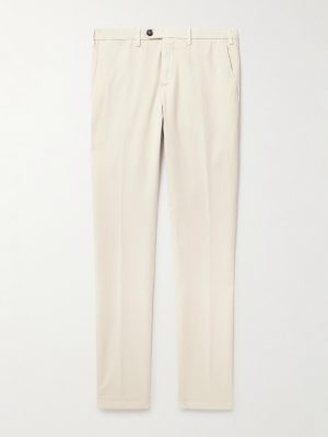Slim-Fit Straight-Leg Garment-Dyed Stretch-Cotton Twill Chinos Slim-Fit Straight-Leg Garment-Dyed Stretch-Cotton Twill Chinos