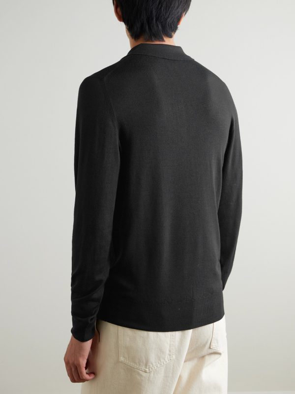 Wool Polo Shirt - BK Wool Polo Shirt - BK
