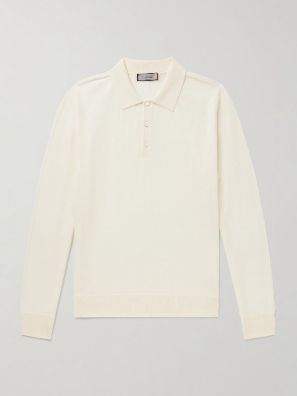 Slim-Fit Wool Polo Shirt Slim-Fit Wool Polo Shirt