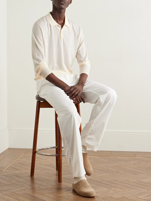 Slim-Fit Wool Polo Shirt - OU Slim-Fit Wool Polo Shirt - OU