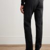 Straight-Leg Garment-Dyed Cotton-Blend Twill Chino - BK Straight-Leg Garment-Dyed Cotton-Blend Twill Chino - BK