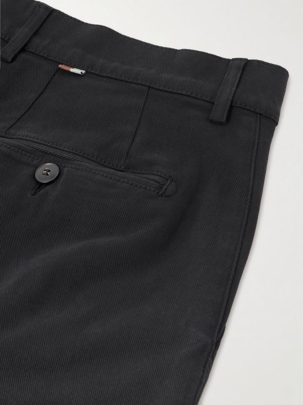 Straight-Leg Garment-Dyed Cotton-Blend Twill Chino - CU Straight-Leg Garment-Dyed Cotton-Blend Twill Chino - CU
