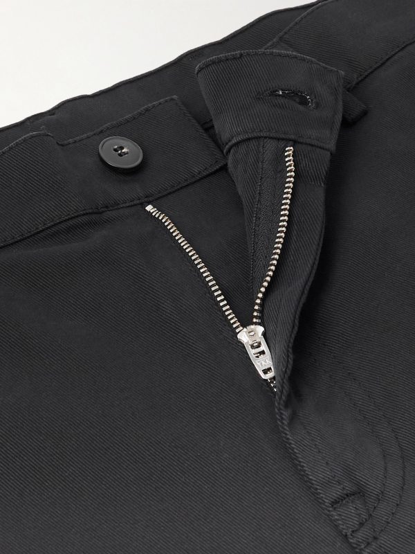 Straight-Leg Garment-Dyed Cotton-Blend Twill Chino - E1 Straight-Leg Garment-Dyed Cotton-Blend Twill Chino - E1