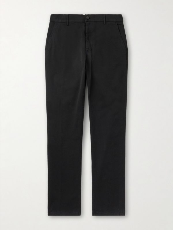 Straight-Leg Garment-Dyed Cotton-Blend Twill Chino Straight-Leg Garment-Dyed Cotton-Blend Twill Chino