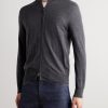 Wool Zip-Up Cardigan - FR Wool Zip-Up Cardigan - FR