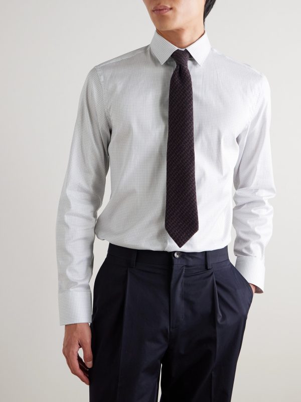Checked Cotton-Poplin Shirt - FR Checked Cotton-Poplin Shirt - FR