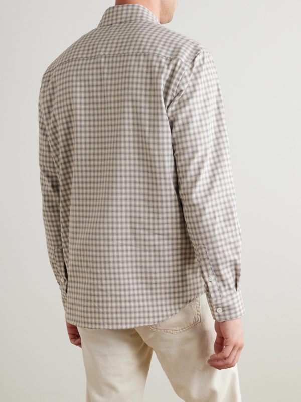 Checked Cotton-Flannel Shirt - BK Checked Cotton-Flannel Shirt - BK