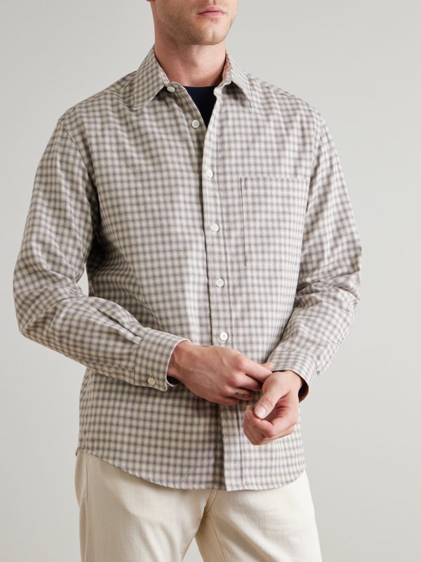 Checked Cotton-Flannel Shirt - FR Checked Cotton-Flannel Shirt - FR