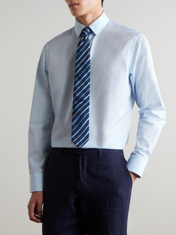 Cutaway-Collar Cotton-Poplin Shirt - FR Cutaway-Collar Cotton-Poplin Shirt - FR