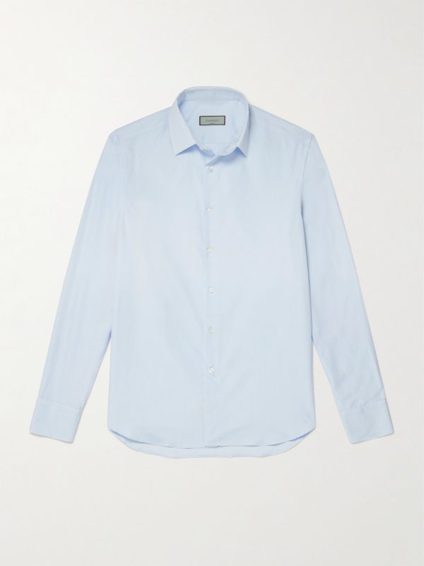 Cutaway-Collar Cotton-Poplin Shirt Cutaway-Collar Cotton-Poplin Shirt