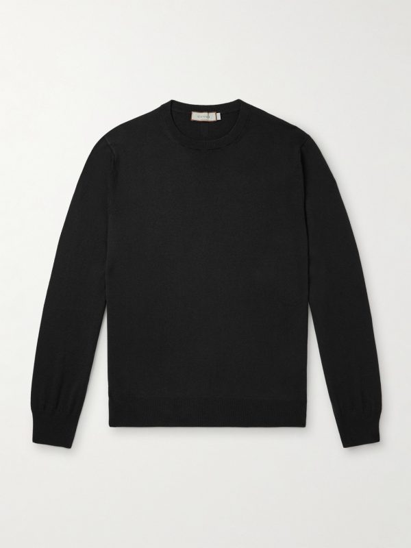 Slim-Fit Garment-Dyed Cashmere Sweater