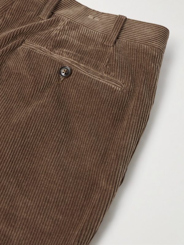 Tapered Cotton-Blend Corduroy Trousers - CU Tapered Cotton-Blend Corduroy Trousers - CU