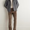 Tapered Cotton-Blend Corduroy Trousers - OU Tapered Cotton-Blend Corduroy Trousers - OU