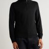 Slim-Fit Wool Half-Zip Sweater - FR Slim-Fit Wool Half-Zip Sweater - FR