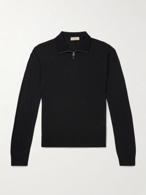 Slim-Fit Wool Half-Zip Sweater Slim-Fit Wool Half-Zip Sweater