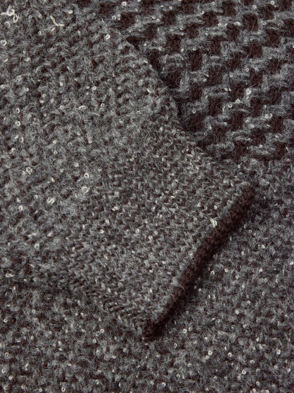Jacquard-Knit Wool-Blend Bouclé Sweater - E1 Jacquard-Knit Wool-Blend Bouclé Sweater - E1