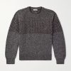Jacquard-Knit Wool-Blend Bouclé Sweater Jacquard-Knit Wool-Blend Bouclé Sweater