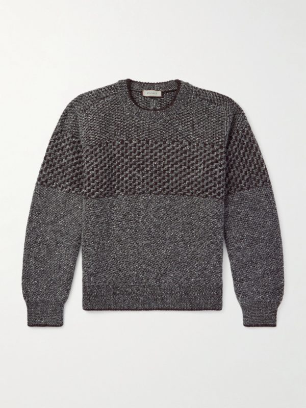 Jacquard-Knit Wool-Blend Bouclé Sweater Jacquard-Knit Wool-Blend Bouclé Sweater