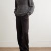 Jacquard-Knit Wool-Blend Bouclé Sweater - OU Jacquard-Knit Wool-Blend Bouclé Sweater - OU
