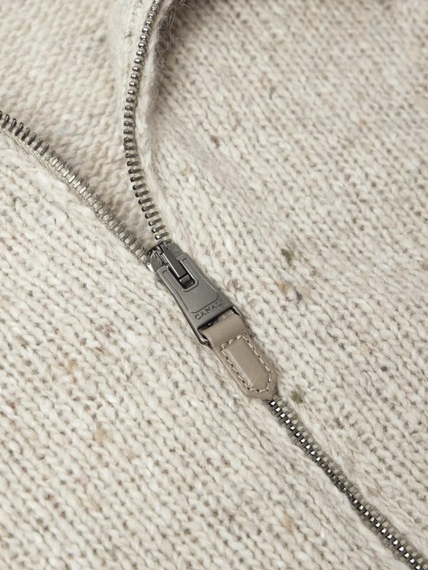 Wool-Blend Zip-Up Cardigan - CU Wool-Blend Zip-Up Cardigan - CU