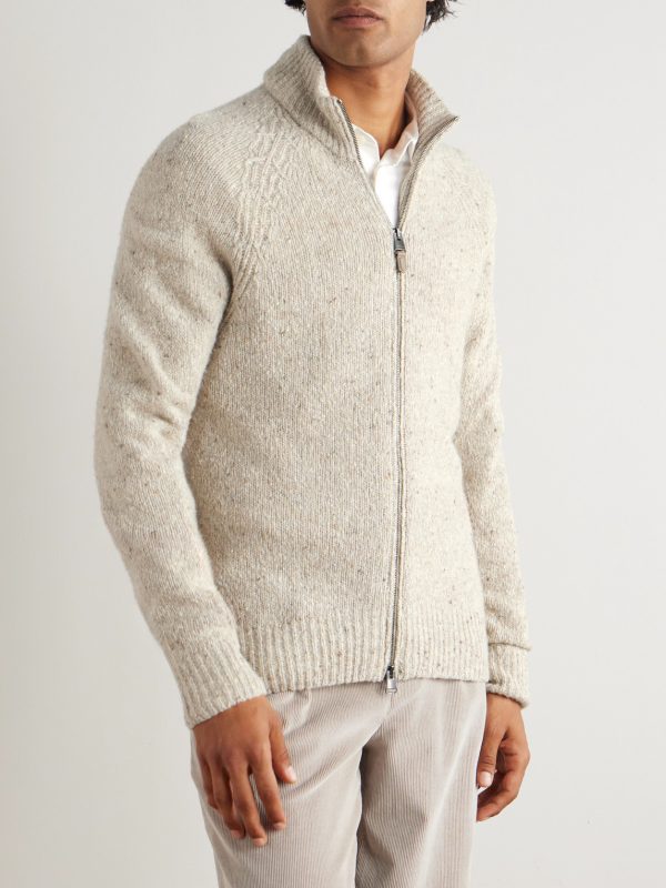 Wool-Blend Zip-Up Cardigan - FR Wool-Blend Zip-Up Cardigan - FR