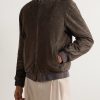 Suede Bomber Jacket - FR Suede Bomber Jacket - FR