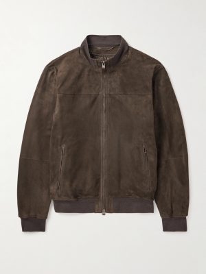 Suede Bomber Jacket Suede Bomber Jacket