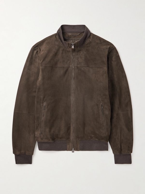 Suede Bomber Jacket Suede Bomber Jacket
