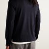 Wool Half-Zip Polo Shirt - BK