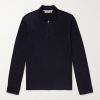 Wool Half-Zip Polo Shirt
