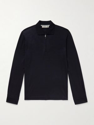 Wool Half-Zip Polo Shirt Wool Half-Zip Polo Shirt