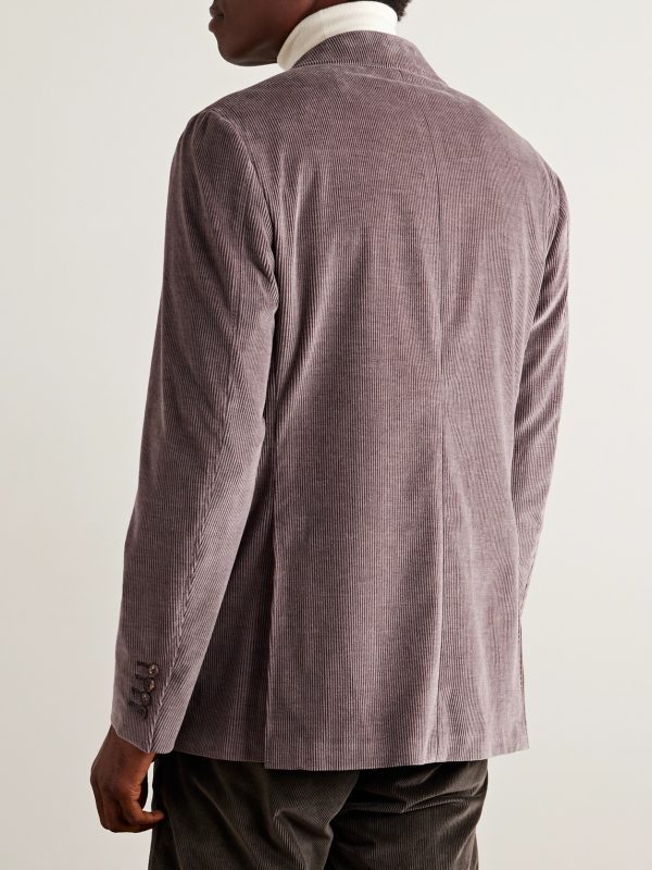 Kei Slim-Fit Cotton-Blend Corduroy Suit Jacket - BK Kei Slim-Fit Cotton-Blend Corduroy Suit Jacket - BK