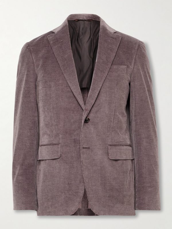 Kei Slim-Fit Cotton-Blend Corduroy Suit Jacket Kei Slim-Fit Cotton-Blend Corduroy Suit Jacket
