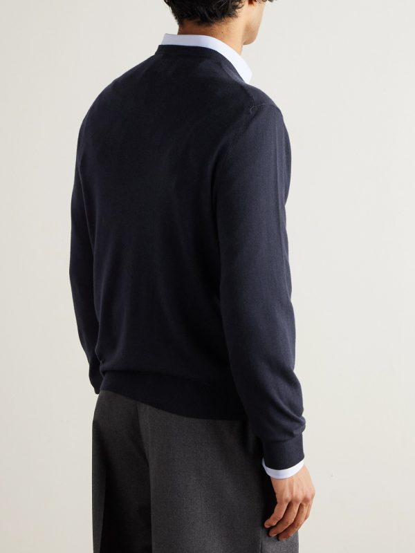 Slim-Fit Cashmere Sweater - BK Slim-Fit Cashmere Sweater - BK