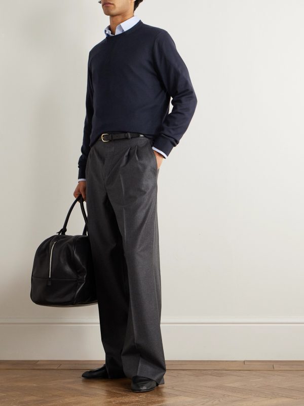 Slim-Fit Cashmere Sweater - OU Slim-Fit Cashmere Sweater - OU