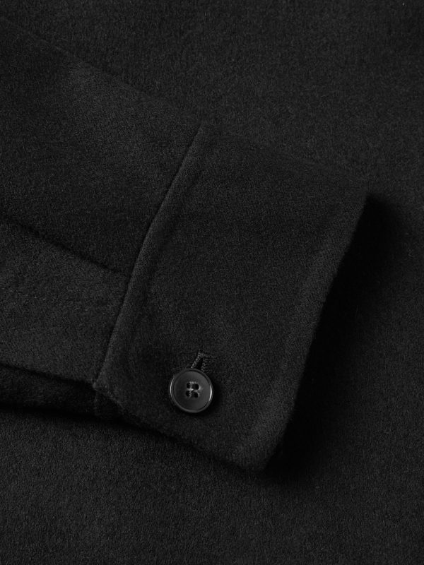 Camp-Collar Wool-Blend Felt Overshirt - CU Camp-Collar Wool-Blend Felt Overshirt - CU