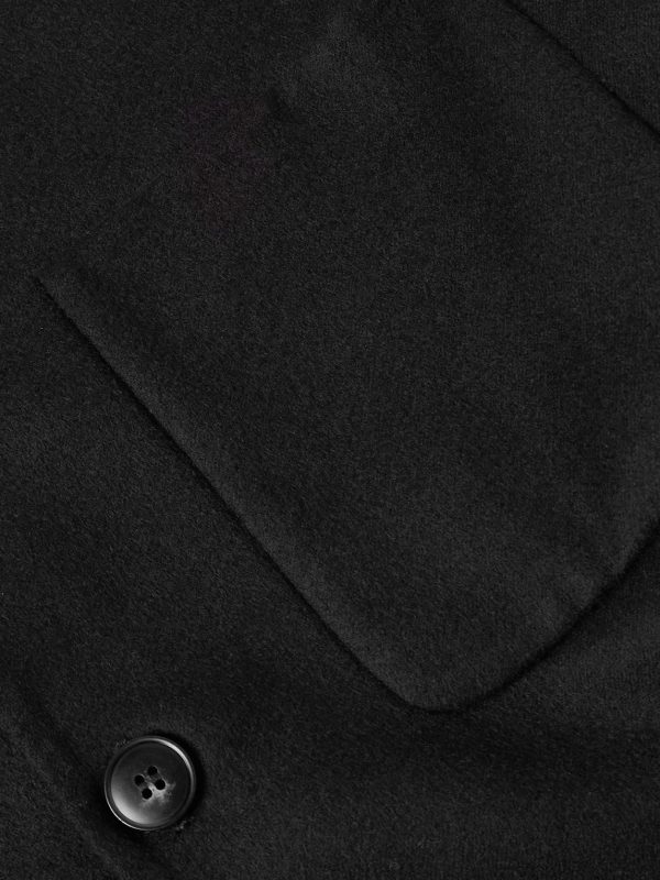 Camp-Collar Wool-Blend Felt Overshirt - E1 Camp-Collar Wool-Blend Felt Overshirt - E1