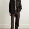 Camp-Collar Wool-Blend Felt Overshirt - OU Camp-Collar Wool-Blend Felt Overshirt - OU