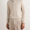 Cable-Knit Wool and Cashmere-Blend Polo Shirt - FR Cable-Knit Wool and Cashmere-Blend Polo Shirt - FR