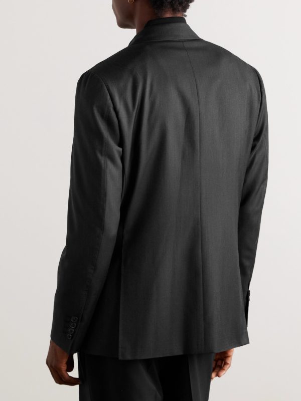 Kei Slim-Fit Unstructured Super 150s Wool Blazer - BK Kei Slim-Fit Unstructured Super 150s Wool Blazer - BK