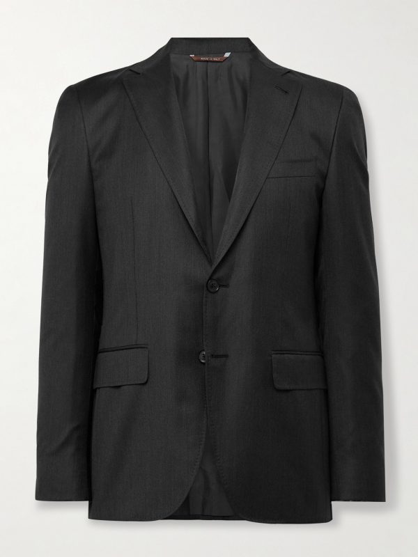 Kei Slim-Fit Unstructured Super 150s Wool Blazer Kei Slim-Fit Unstructured Super 150s Wool Blazer
