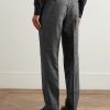 Tapered Wool-Blend Twill Suit Trousers - BK Tapered Wool-Blend Twill Suit Trousers - BK