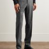 Tapered Wool-Blend Twill Suit Trousers - FR Tapered Wool-Blend Twill Suit Trousers - FR