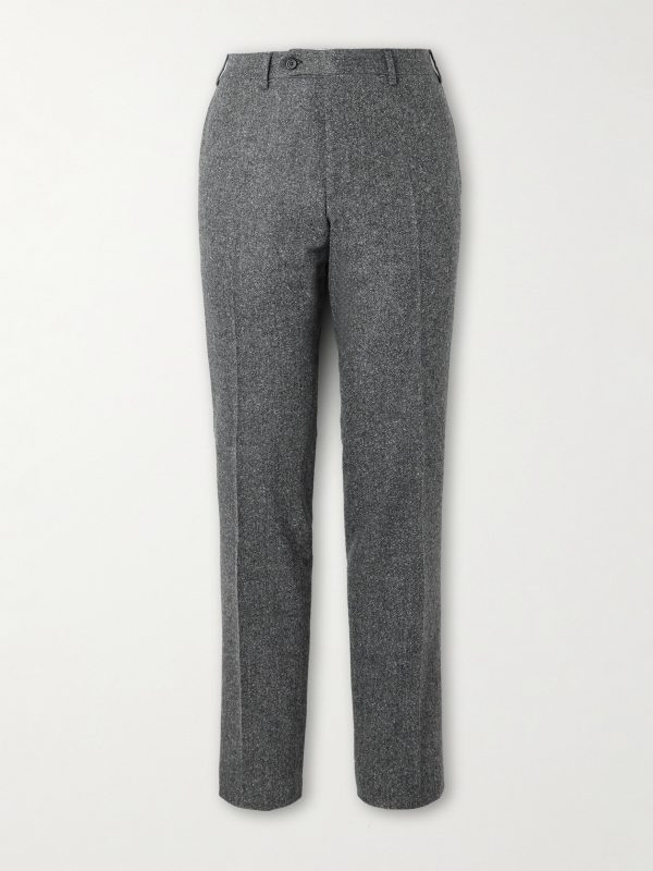 Tapered Wool-Blend Twill Suit Trousers Tapered Wool-Blend Twill Suit Trousers