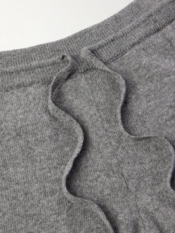 Tapered Wool and Cashmere-Blend Sweatpants - CU Tapered Wool and Cashmere-Blend Sweatpants - CU