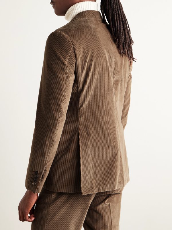 Kei Slim-Fit Cotton-Blend Corduroy Suit Jacket - BK Kei Slim-Fit Cotton-Blend Corduroy Suit Jacket - BK
