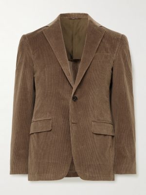 Kei Slim-Fit Cotton-Blend Corduroy Suit Jacket Kei Slim-Fit Cotton-Blend Corduroy Suit Jacket