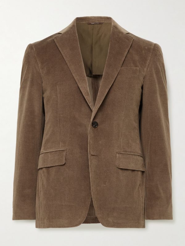 Kei Slim-Fit Cotton-Blend Corduroy Suit Jacket Kei Slim-Fit Cotton-Blend Corduroy Suit Jacket