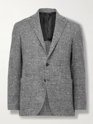 Kei Herringbone Wool-Blend Blazer Kei Herringbone Wool-Blend Blazer